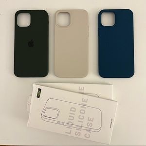 iPhone 12 case bundle silicone